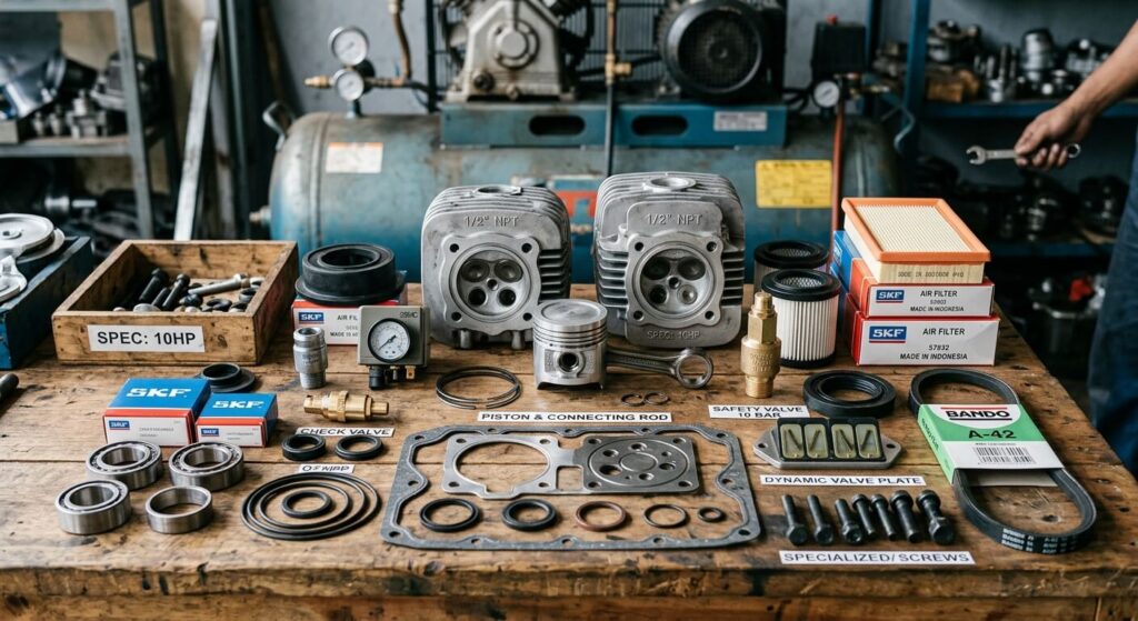 sparepart kompresor udara